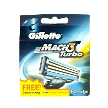 GILLETTE MACH 3 CATRIDGES TURBO 8'S